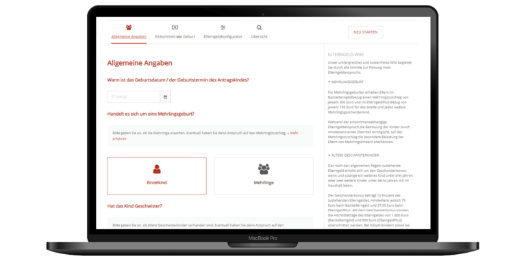 Elterngeldrechner - Ermitteln Sie Ihr kostenlos, schnell und einfach Ihr Elterngeld | Einfach Elterngeld GmbH